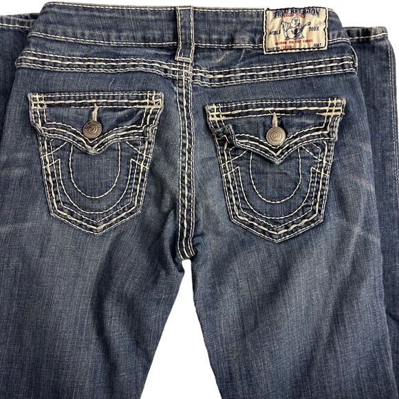 Women’s True Religion Contrast Stitch Skinny Denim Size‎ 28 - Picture 9 of 9